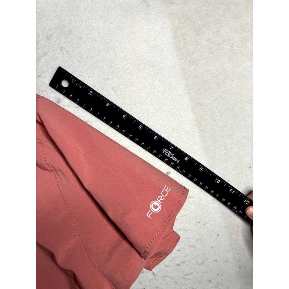 Carhartt Force Modern Fit Scrub Top Womens XL Dusty Rose Stretch V Neck Medical - Picture 11 of 13